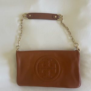 Tory Burch leather envelope clutch